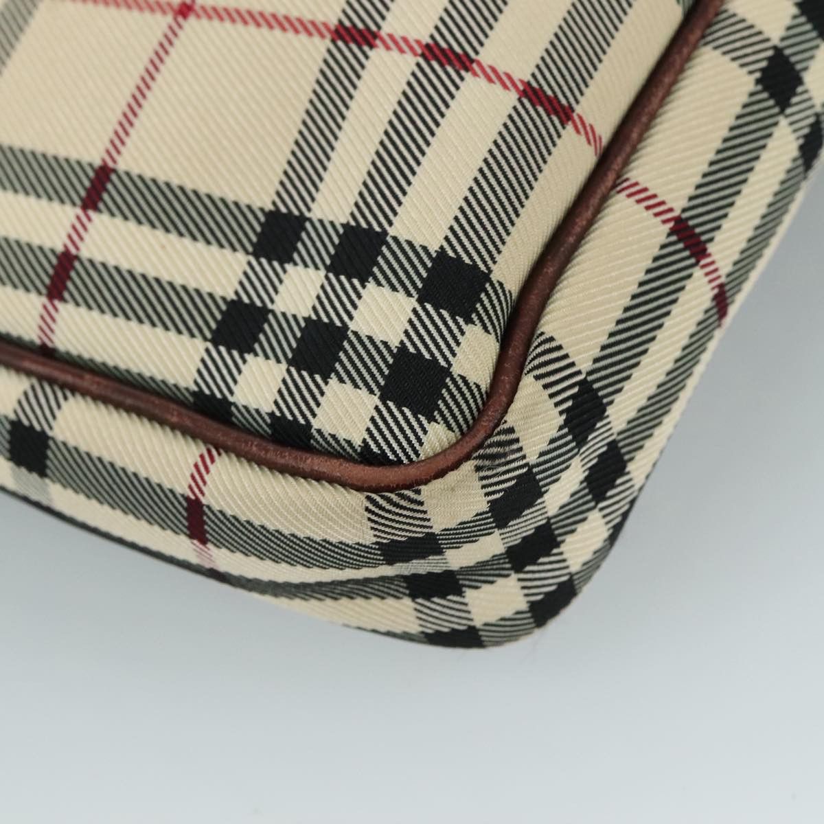 Burberry Nova Check Beige Canvas Shoulder Bag (Pre-Owned) Size ONE SIZE - 18 Thumbnail