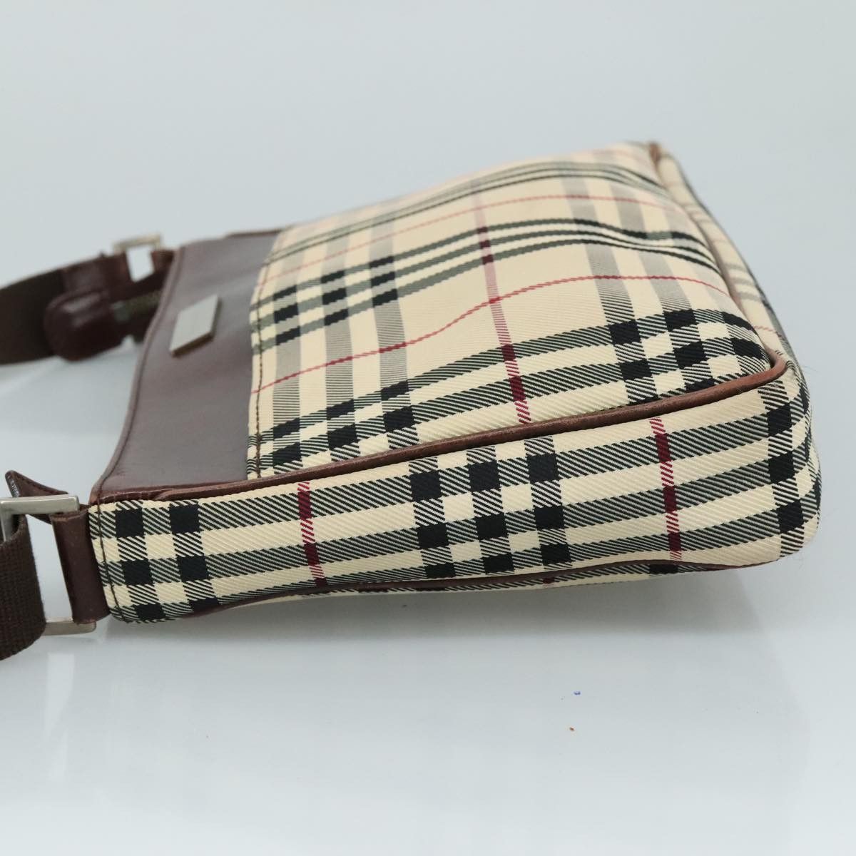 Burberry Nova Check Beige Canvas Shoulder Bag (Pre-Owned) Size ONE SIZE - 13 Thumbnail