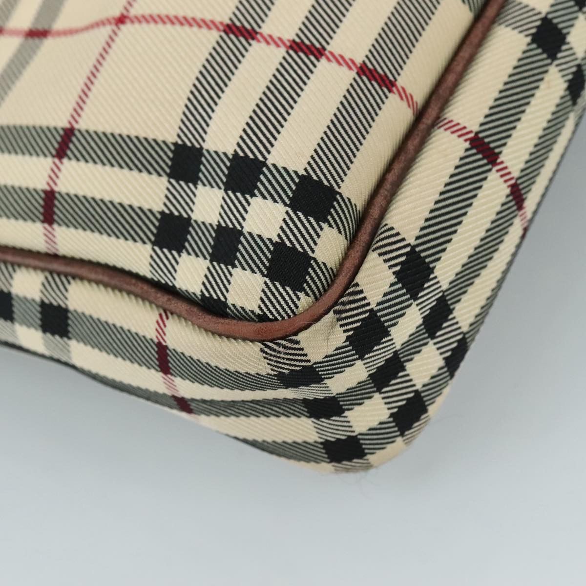 Burberry Nova Check Beige Canvas Shoulder Bag (Pre-Owned) Size ONE SIZE - 16 Thumbnail