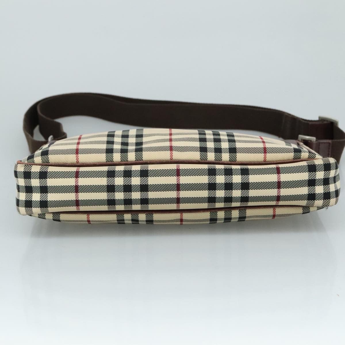 Burberry Nova Check Beige Canvas Shoulder Bag (Pre-Owned) Size ONE SIZE - 5 Thumbnail