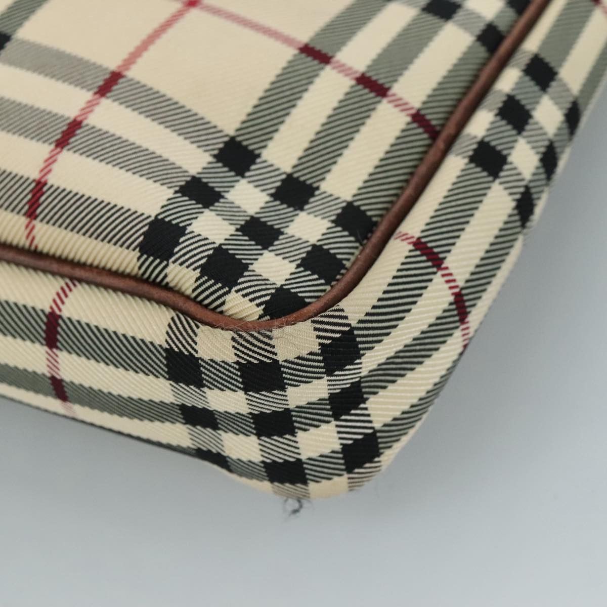 Burberry Nova Check Beige Canvas Shoulder Bag (Pre-Owned) Size ONE SIZE - 6 Thumbnail