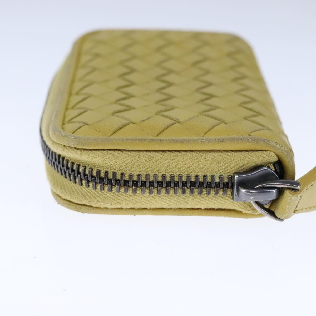 Bottega Veneta Intrecciato Yellow Leather Wallet (Pre-Owned) Size ONE SIZE - 3 Thumbnail