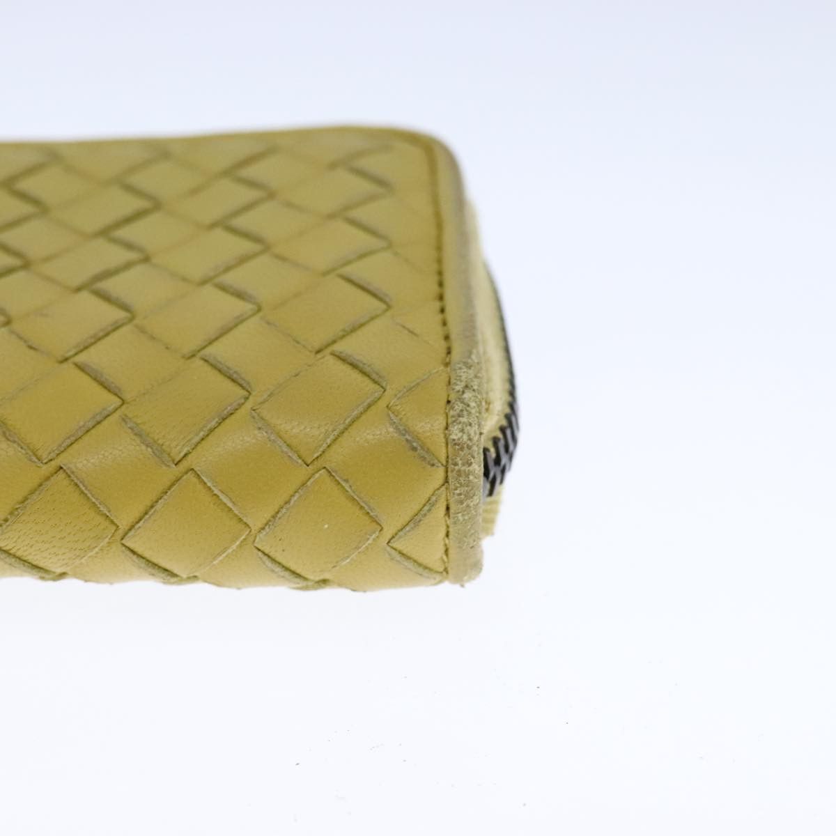 Bottega Veneta Intrecciato Yellow Leather Wallet (Pre-Owned) Size ONE SIZE - 8 Thumbnail