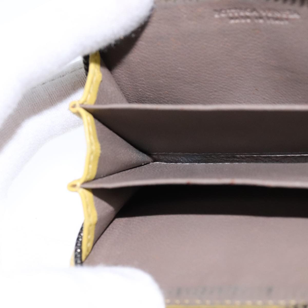 Bottega Veneta Intrecciato Yellow Leather Wallet (Pre-Owned) Size ONE SIZE - 11 Thumbnail