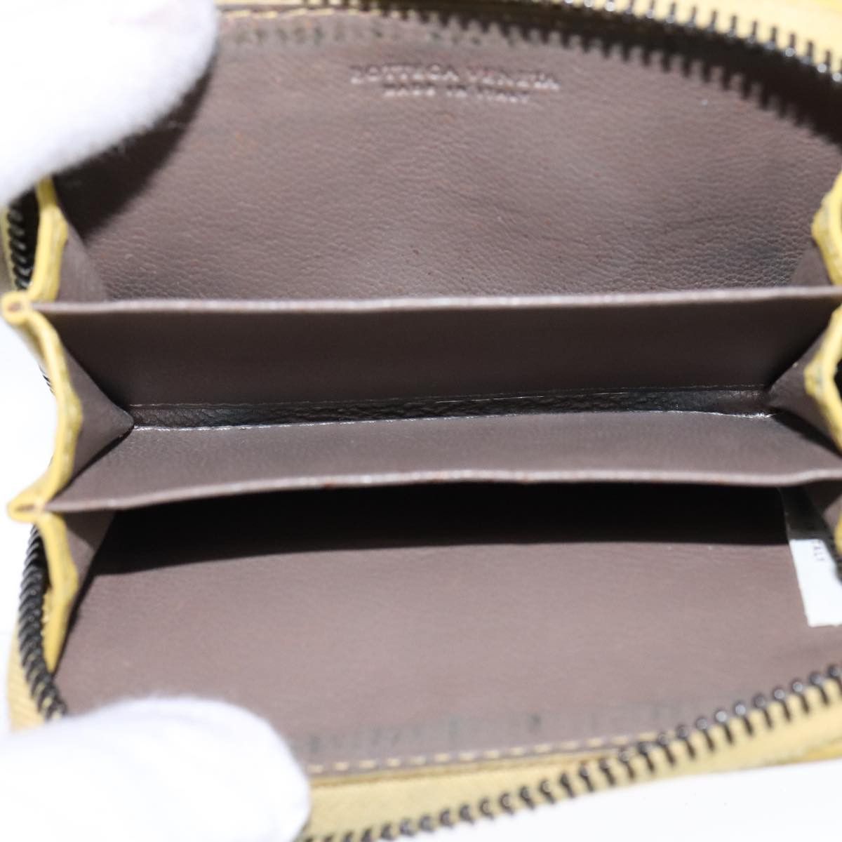 Bottega Veneta Intrecciato Yellow Leather Wallet (Pre-Owned) Size ONE SIZE - 16 Thumbnail