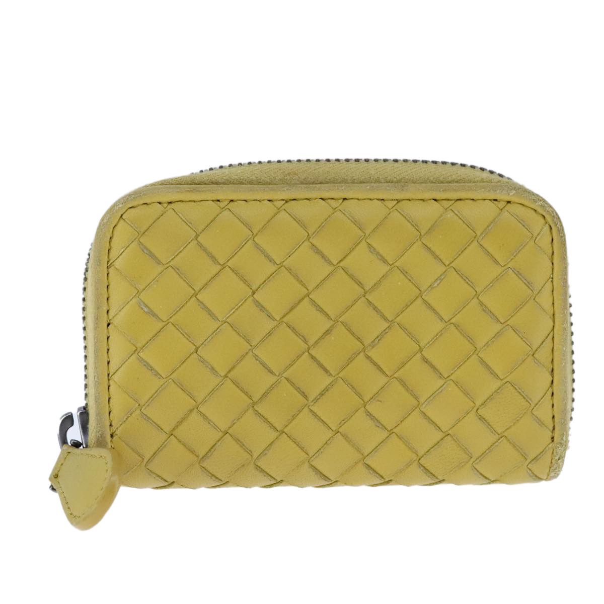 Bottega Veneta Intrecciato Yellow Leather Wallet (Pre-Owned) Size ONE SIZE - 19 Thumbnail