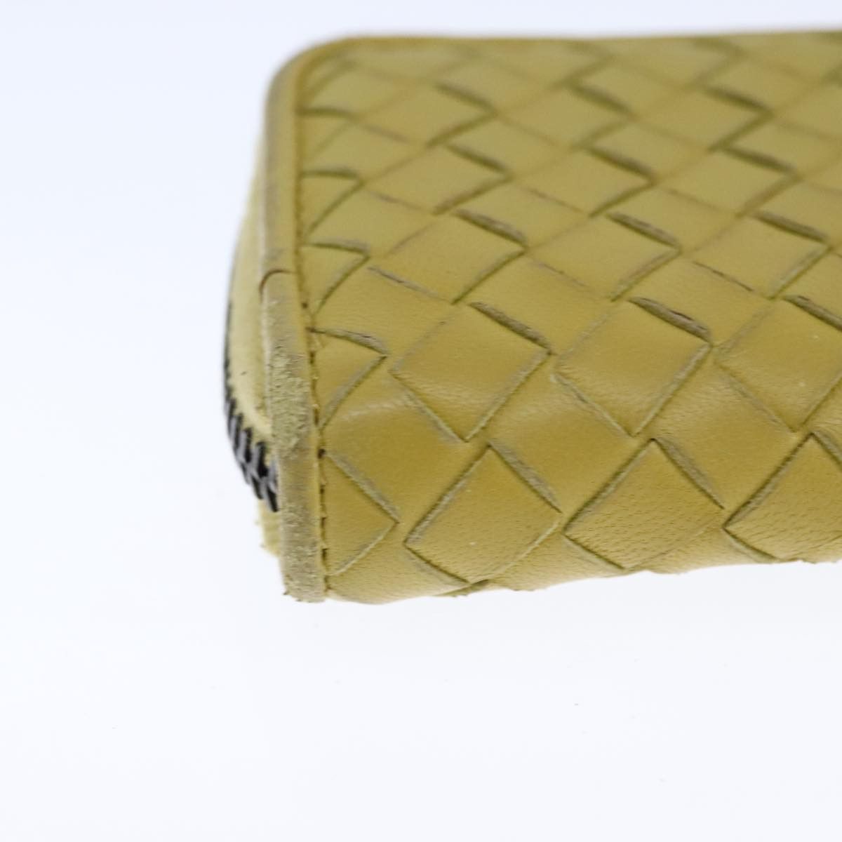 Bottega Veneta Intrecciato Yellow Leather Wallet (Pre-Owned) Size ONE SIZE - 9 Thumbnail