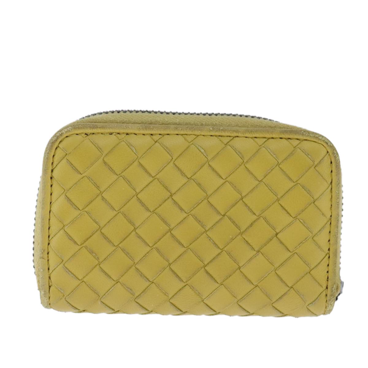 Bottega Veneta Intrecciato Yellow Leather Wallet (Pre-Owned) Size ONE SIZE - 2 Thumbnail