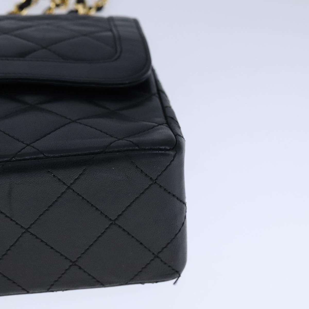 Chanel Double Flap Black Leather Shoulder Bag (Pre-Owned) Size ONE SIZE - 8 Thumbnail
