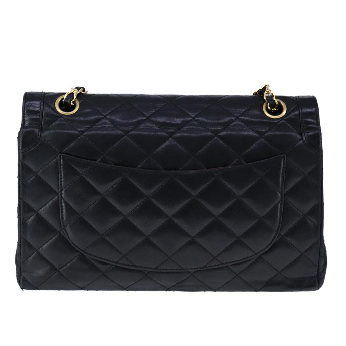 Chanel Double Flap Black Leather Shoulder Bag (Pre-Owned) Size ONE SIZE - 2 Thumbnail