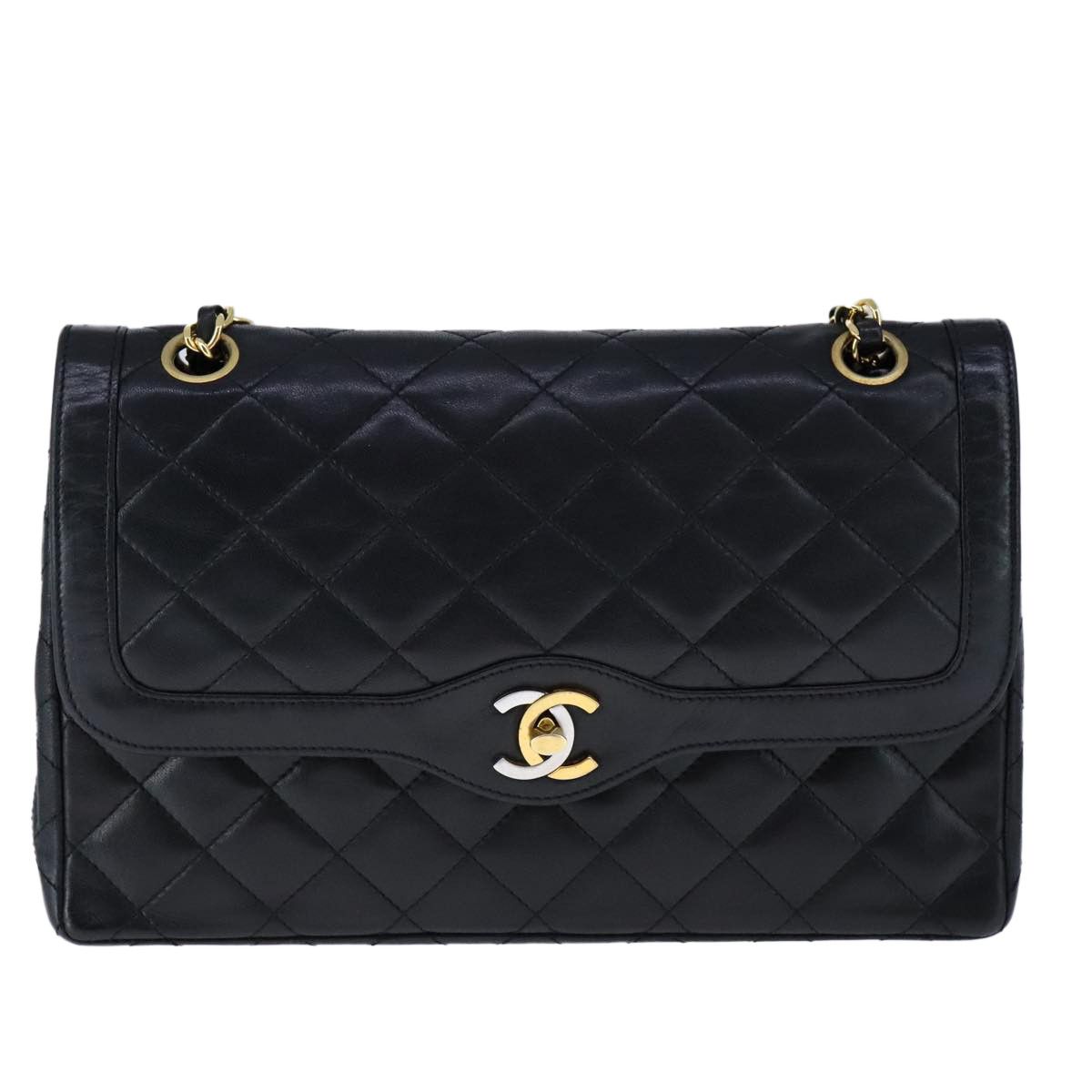 Chanel Double Flap Black Leather Shoulder Bag (Pre-Owned) Size ONE SIZE - 20 Thumbnail
