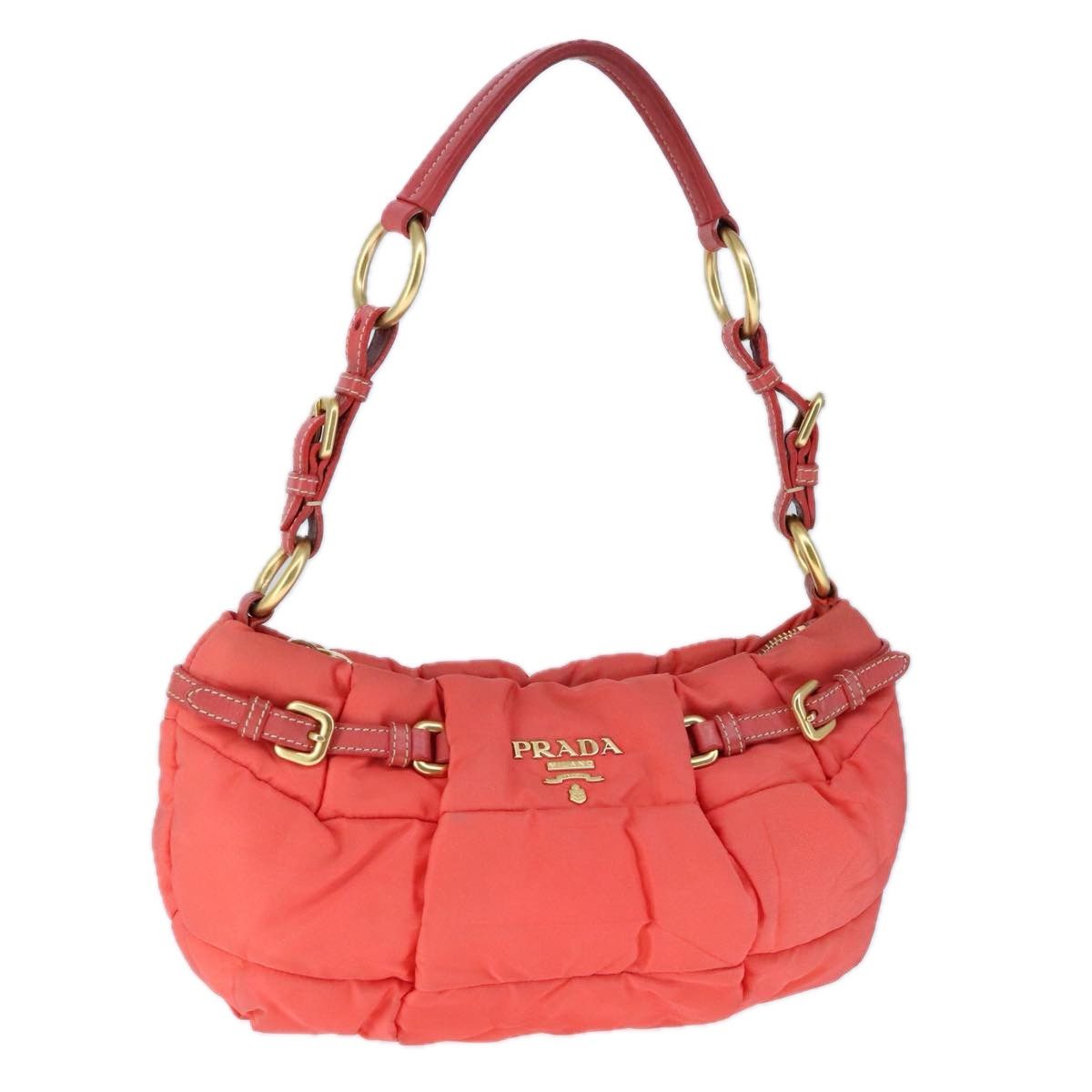 Prada Orange Synthetic Shoulder Bag (Pre-Owned) Size ONE SIZE - 18 Thumbnail