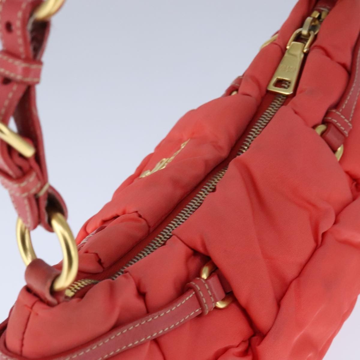 Prada Orange Synthetic Shoulder Bag (Pre-Owned) Size ONE SIZE - 11 Thumbnail
