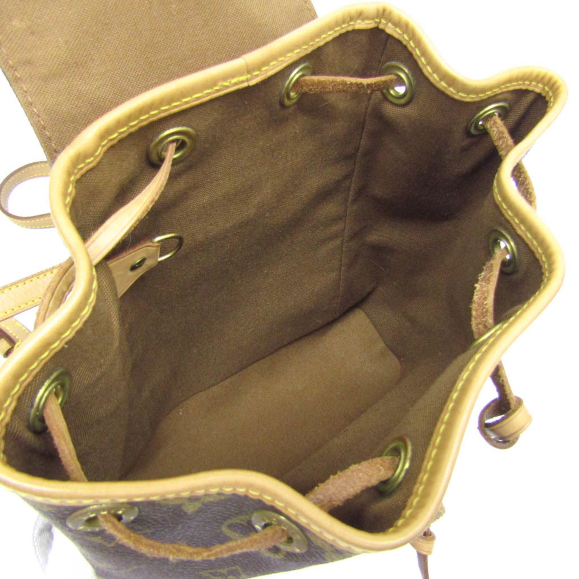 Louis Vuitton Brown Canvas Backpack Bag (Pre-Owned) Size ONE SIZE - 3 Thumbnail