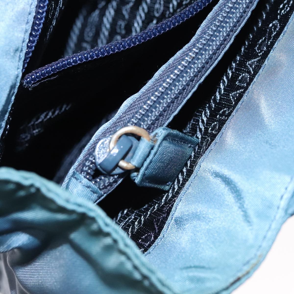 Prada Tessuto Navy Synthetic Handbag (Pre-Owned) Size ONE SIZE - 14 Thumbnail