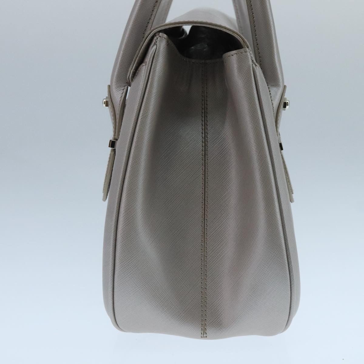 Salvatore Ferragamo Silver Leather Handbag (Pre-Owned) Size ONE SIZE - 4 Thumbnail