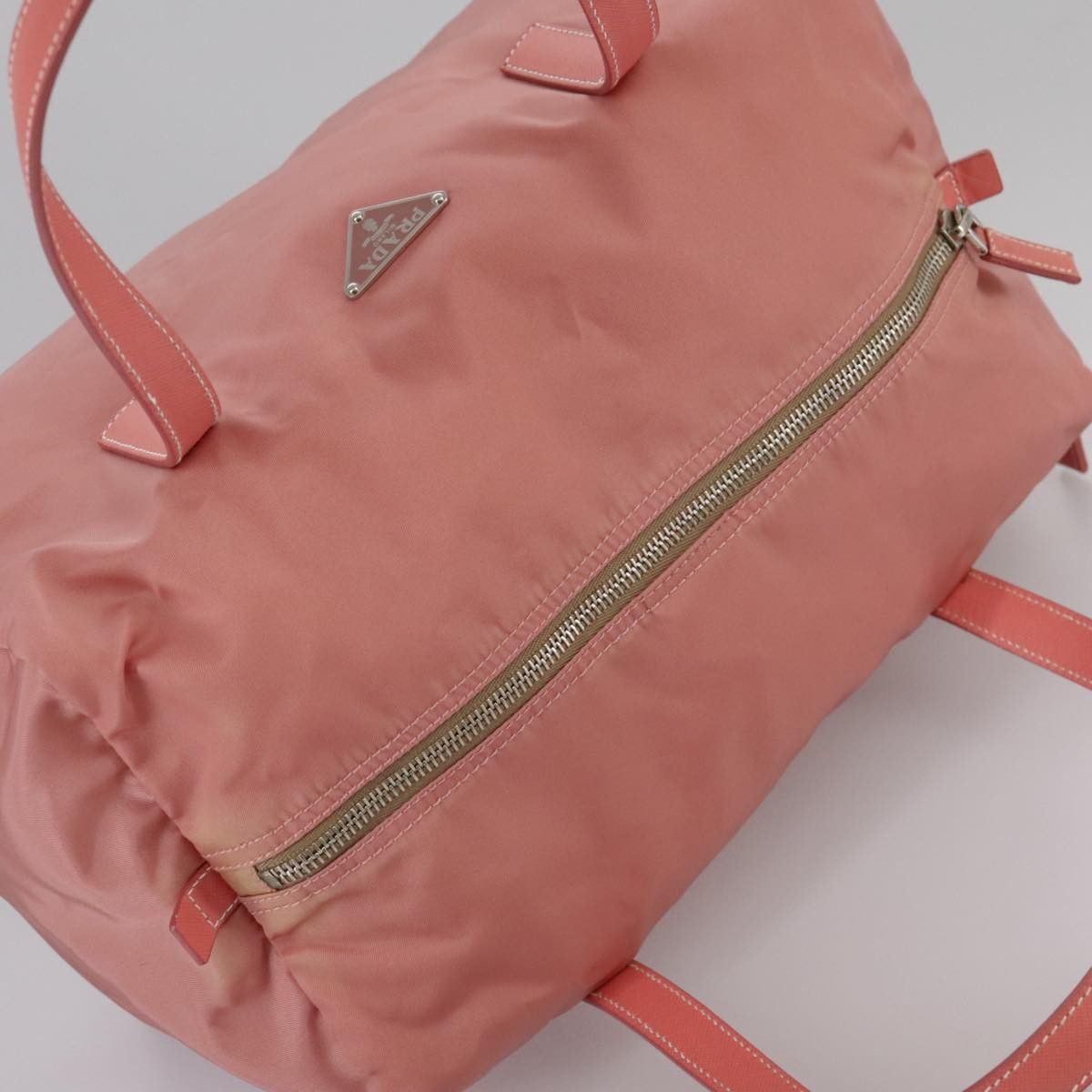 Prada Boston Pink Synthetic Handbag (Pre-Owned) Size ONE SIZE - 5 Thumbnail