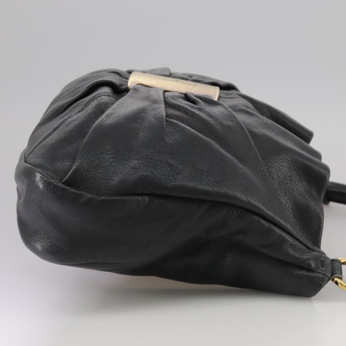 Salvatore Ferragamo Vara Black Leather Handbag (Pre-Owned) Size ONE SIZE - 4 Thumbnail