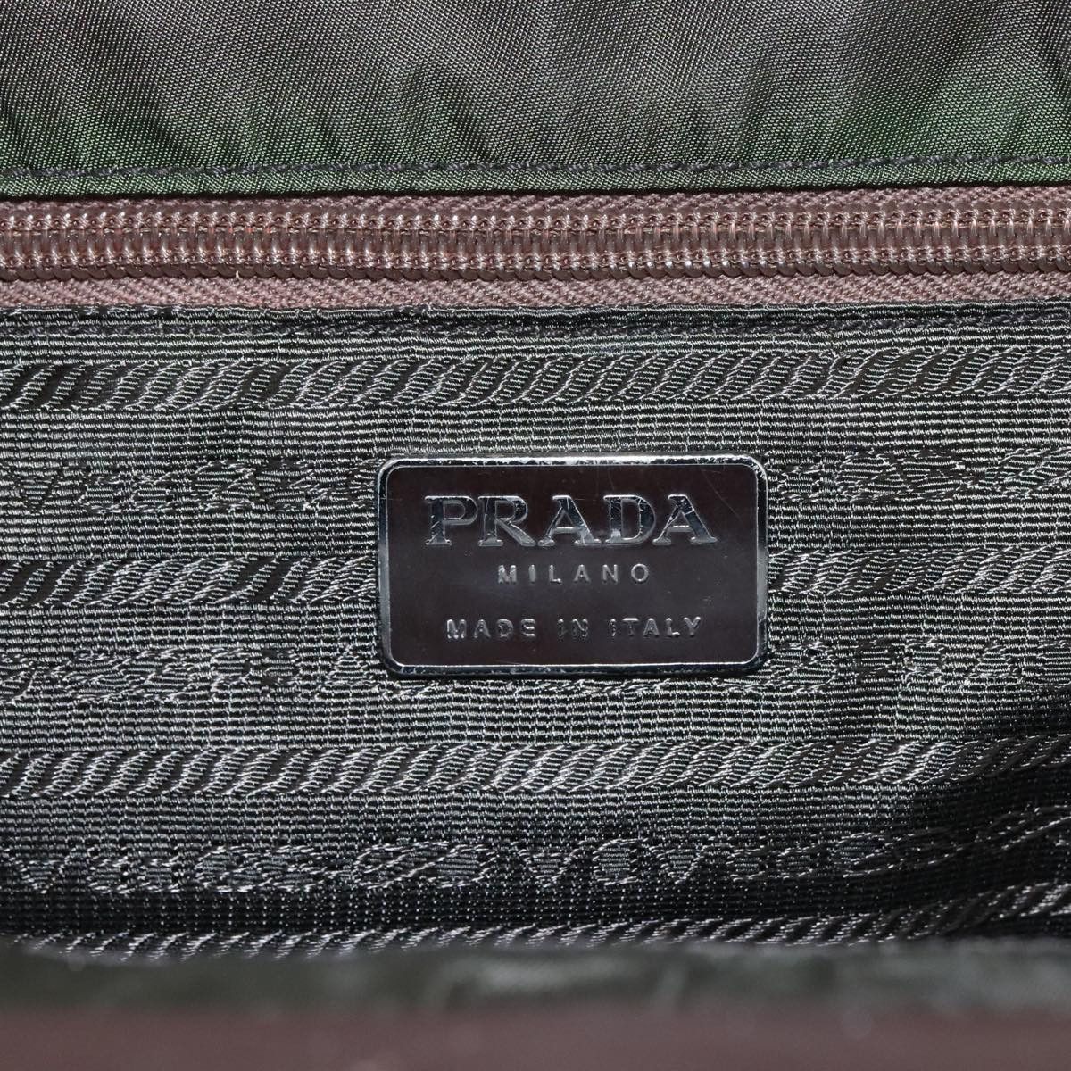Prada Khaki Synthetic Shoulder Bag (Pre-Owned) Size ONE SIZE - 15 Thumbnail