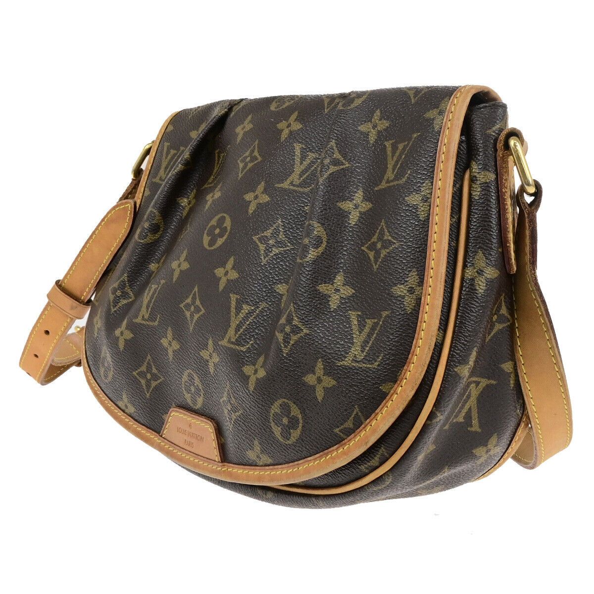 Louis Vuitton Ménilmontant Brown Canvas Handbag (Pre-Owned) Size ONE SIZE - 3 Thumbnail