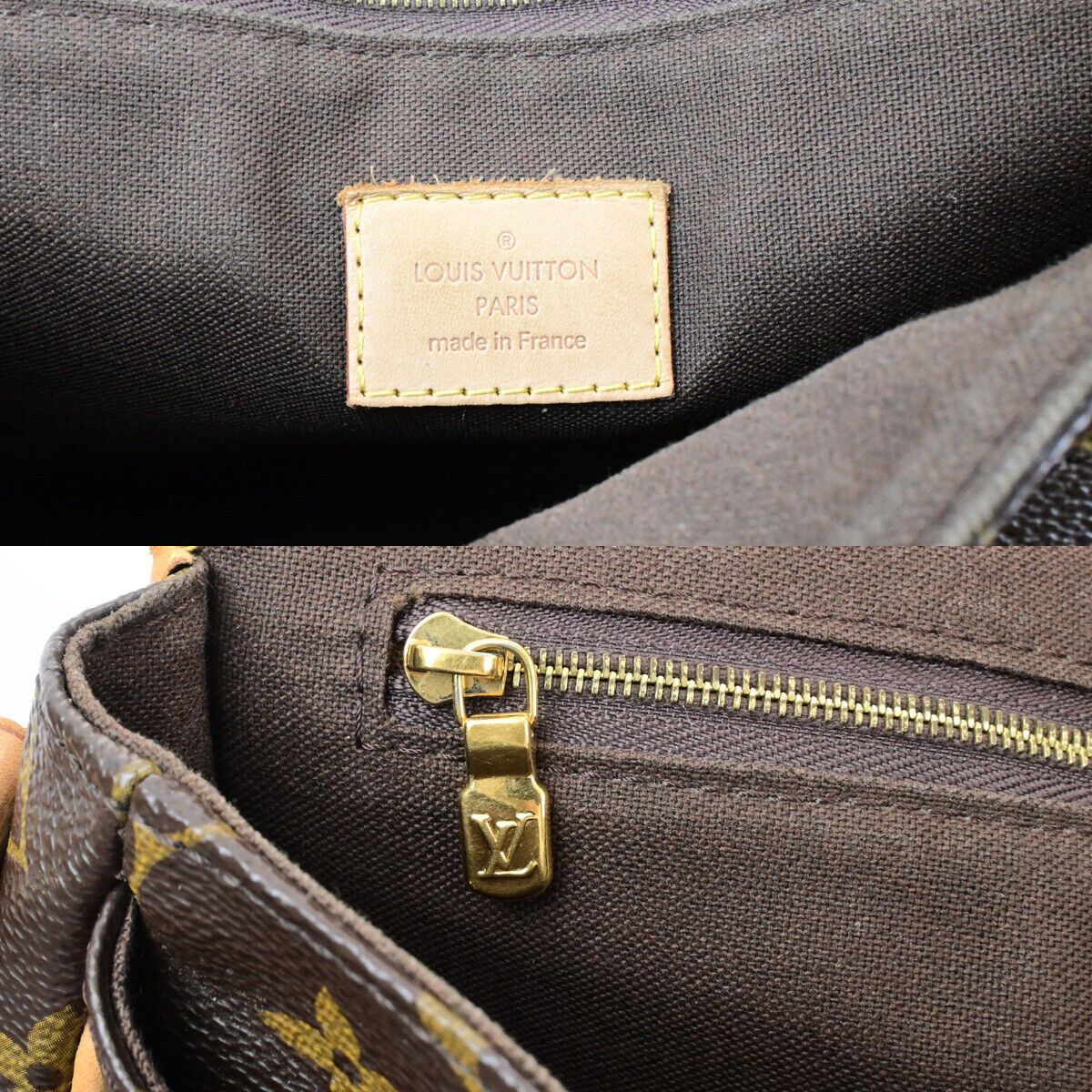 Louis Vuitton Ménilmontant Brown Canvas Handbag (Pre-Owned) Size ONE SIZE - 17 Thumbnail