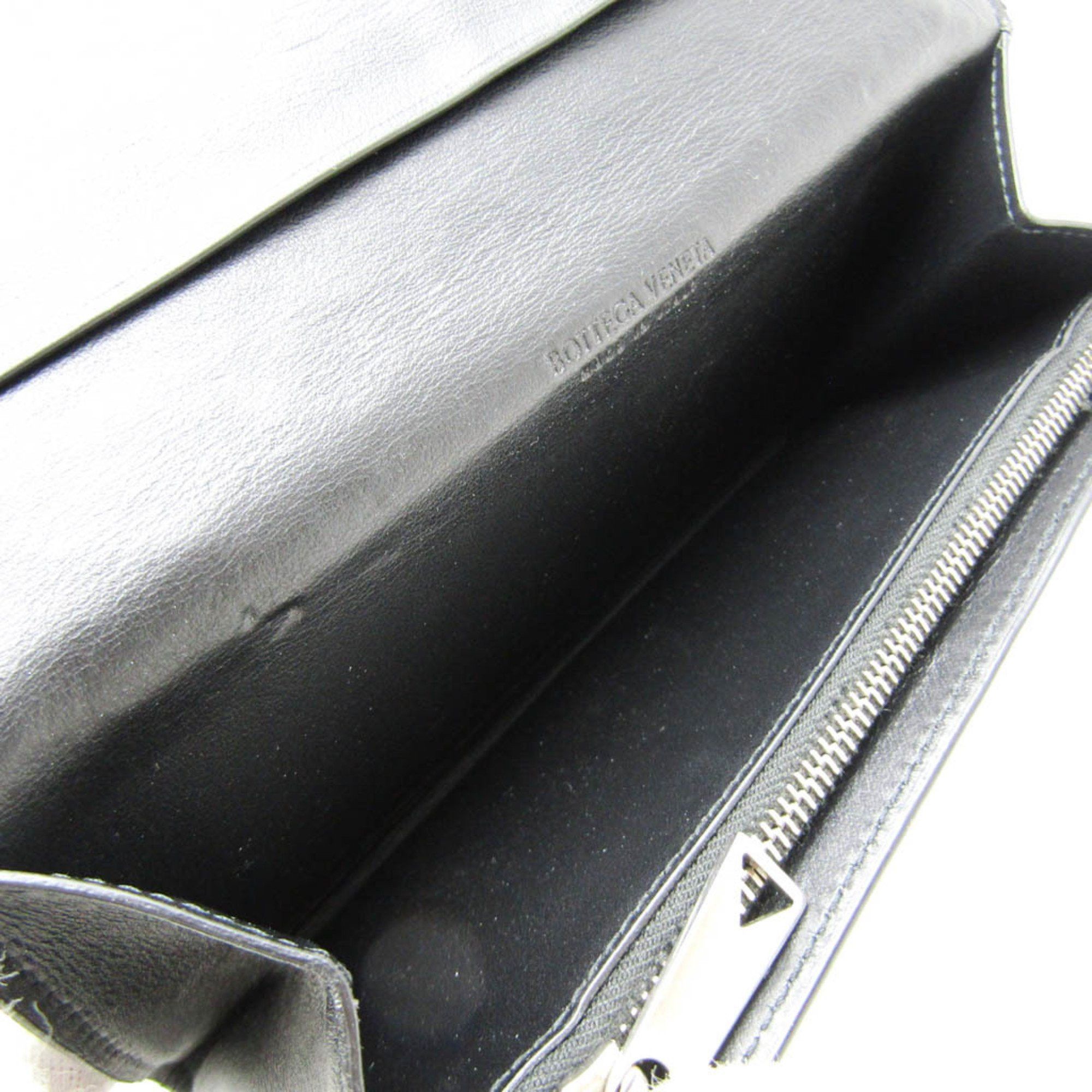 Bottega Veneta Intrecciato Black Leather Wallet (Pre-Owned) Size ONE SIZE - 11 Thumbnail