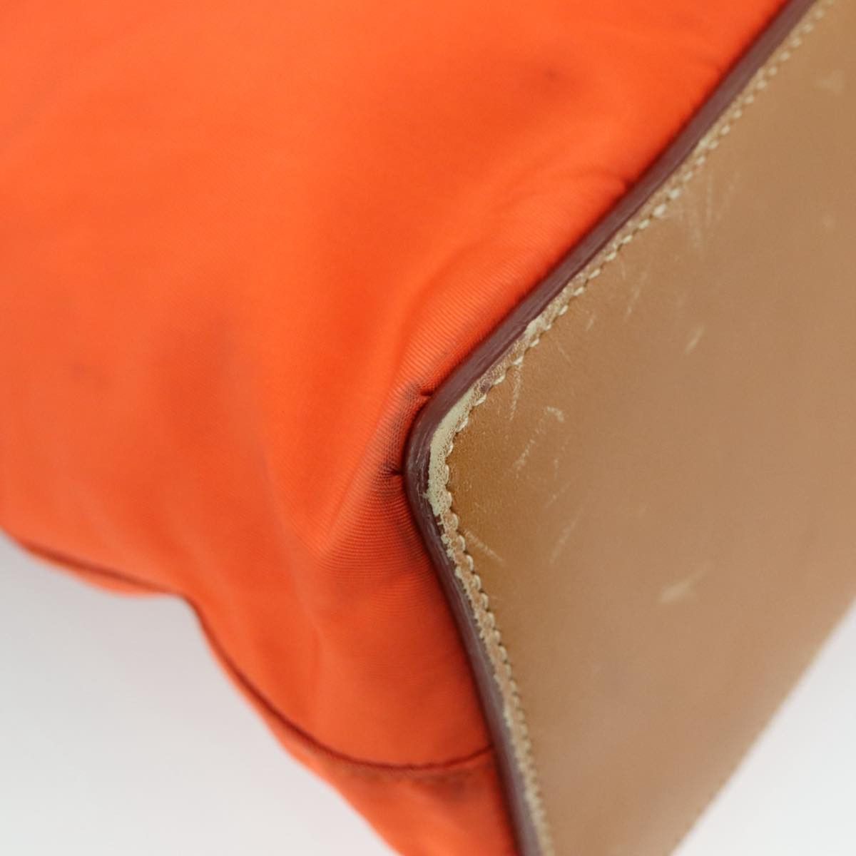 Prada Hobo Orange Synthetic Shoulder Bag (Pre-Owned) Size ONE SIZE - 12 Thumbnail