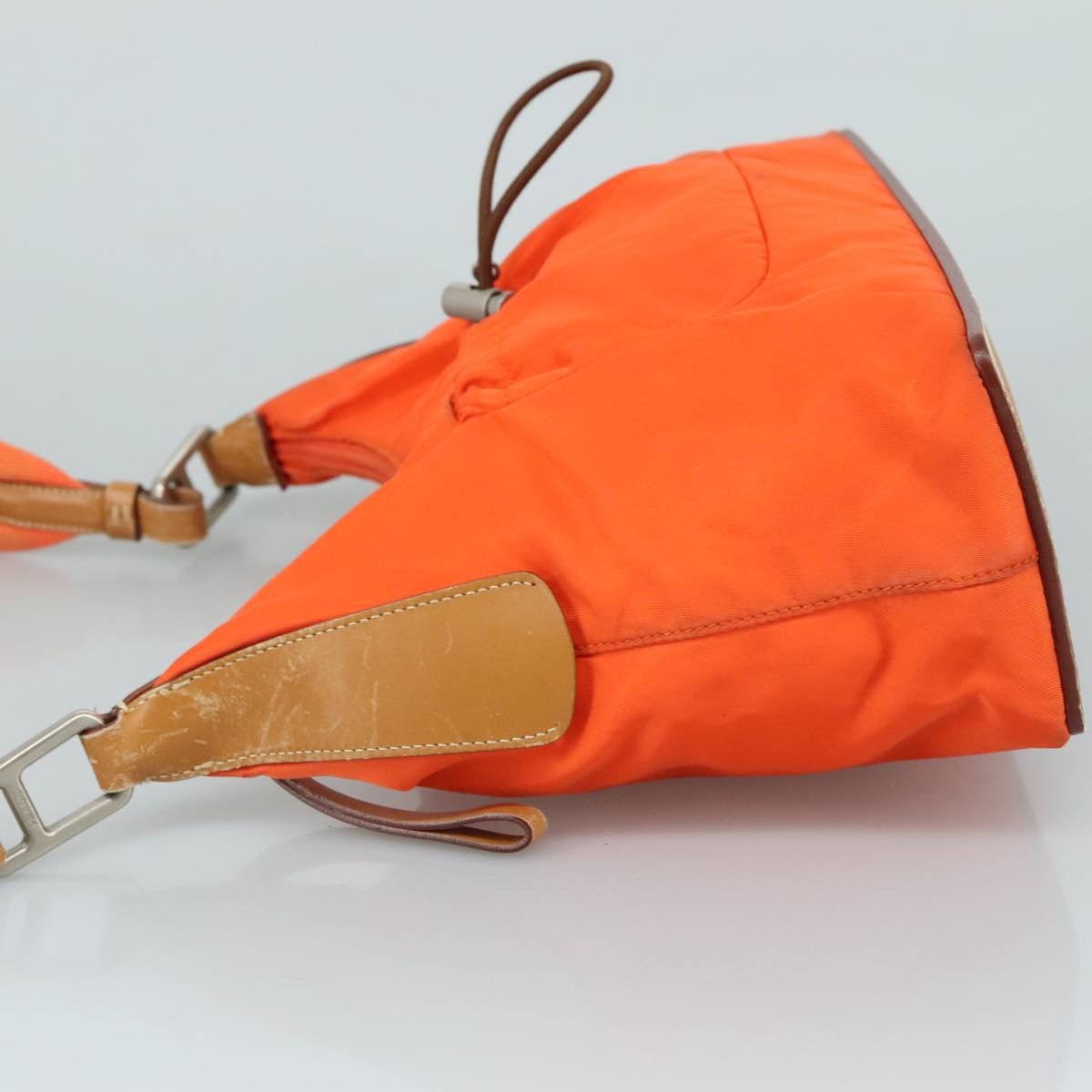 Prada Hobo Orange Synthetic Shoulder Bag (Pre-Owned) Size ONE SIZE - 4 Thumbnail