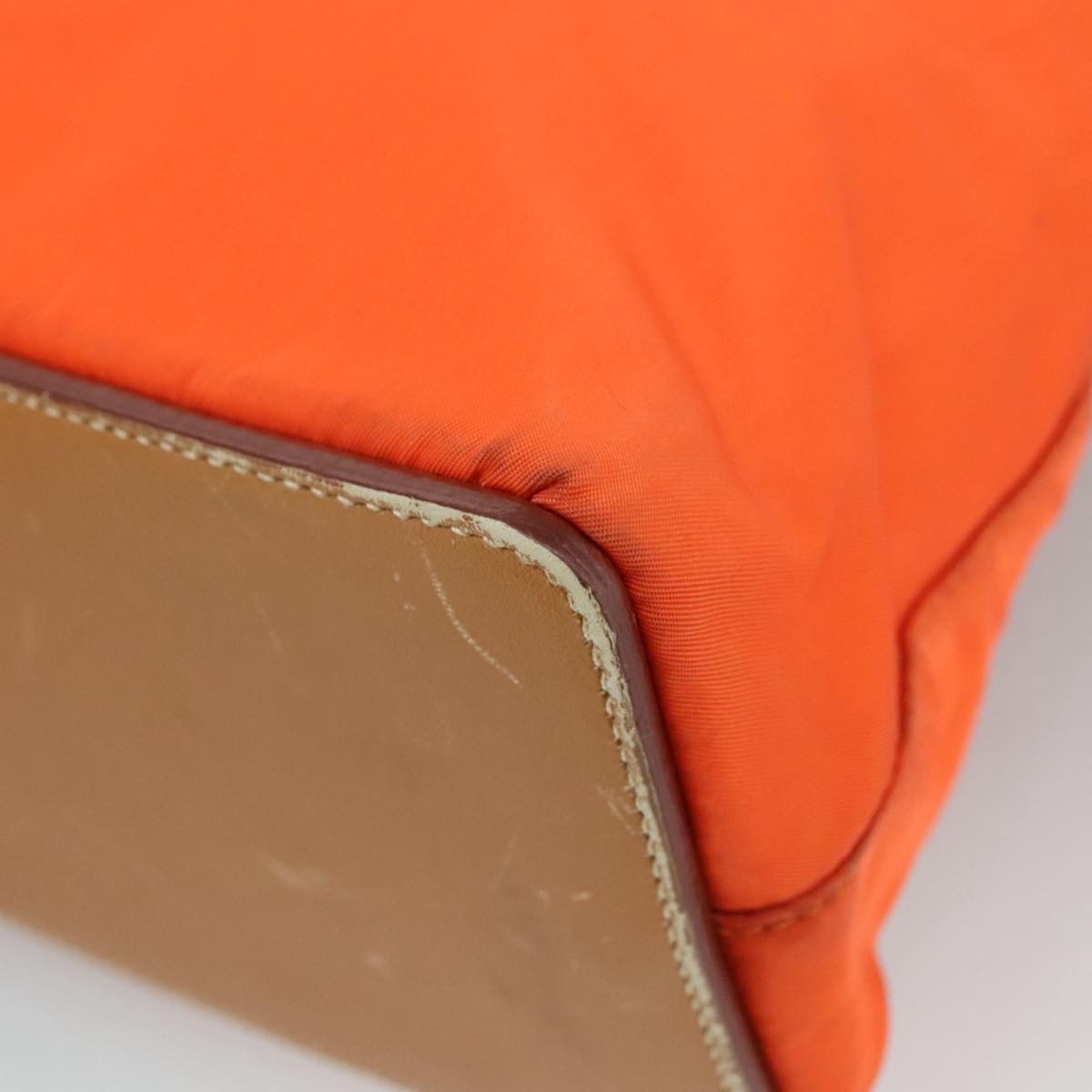 Prada Hobo Orange Synthetic Shoulder Bag (Pre-Owned) Size ONE SIZE - 11 Thumbnail