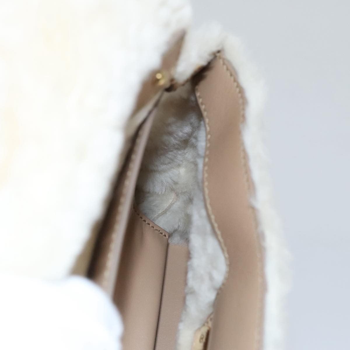 Salvatore Ferragamo Gancini Beige Suede Handbag (Pre-Owned) Size ONE SIZE - 18 Thumbnail