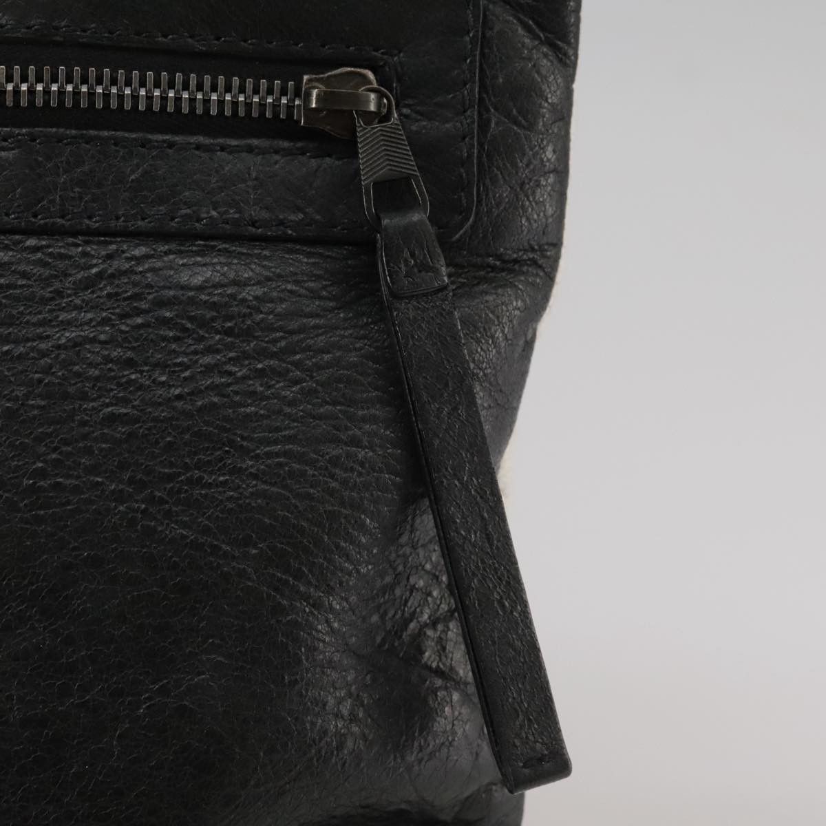 Balenciaga Clip Black Leather Clutch Bag (Pre-Owned) Size ONE SIZE - 14 Thumbnail