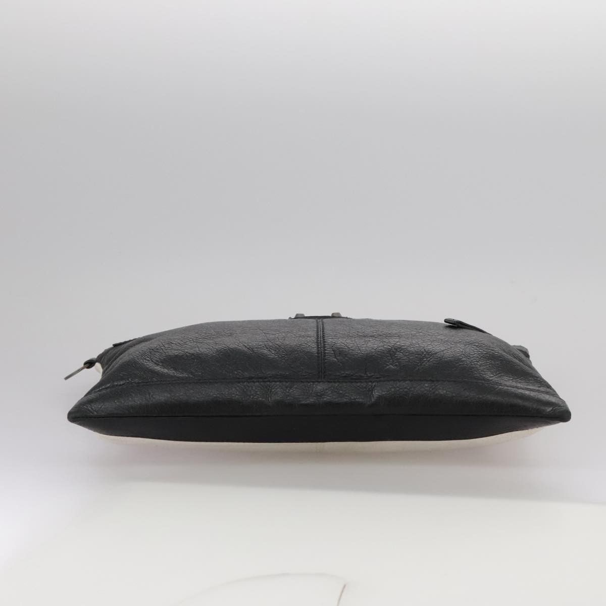 Balenciaga Clip Black Leather Clutch Bag (Pre-Owned) Size ONE SIZE - 6 Thumbnail