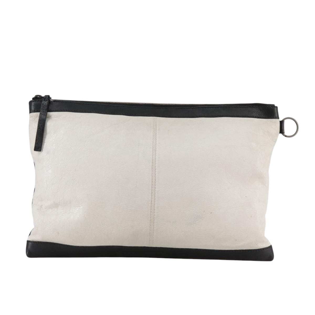 Balenciaga Clip Black Leather Clutch Bag (Pre-Owned) Size ONE SIZE - 2 Thumbnail
