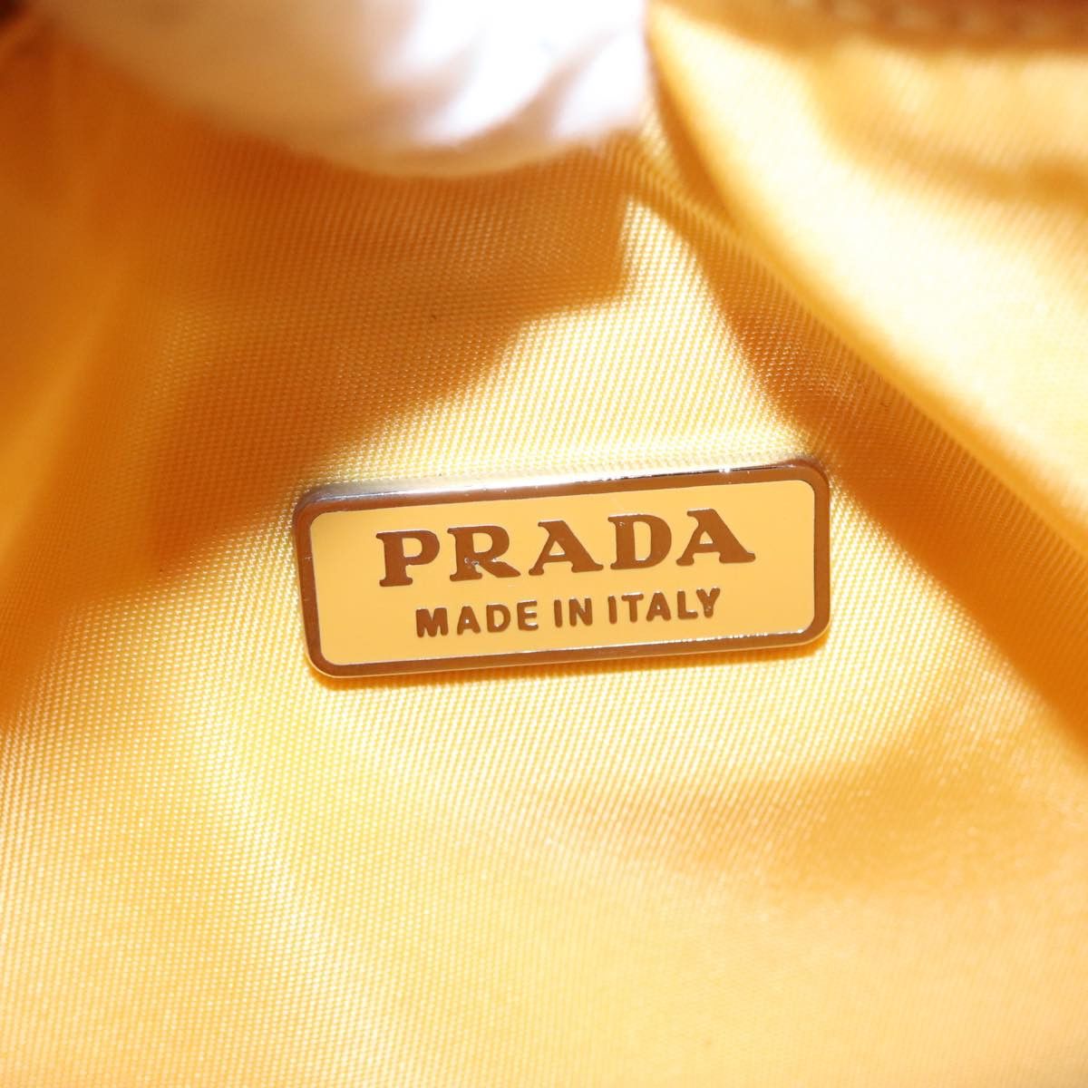 Prada Re-Edition Yellow Synthetic Handbag (Pre-Owned) Size ONE SIZE - 18 Thumbnail