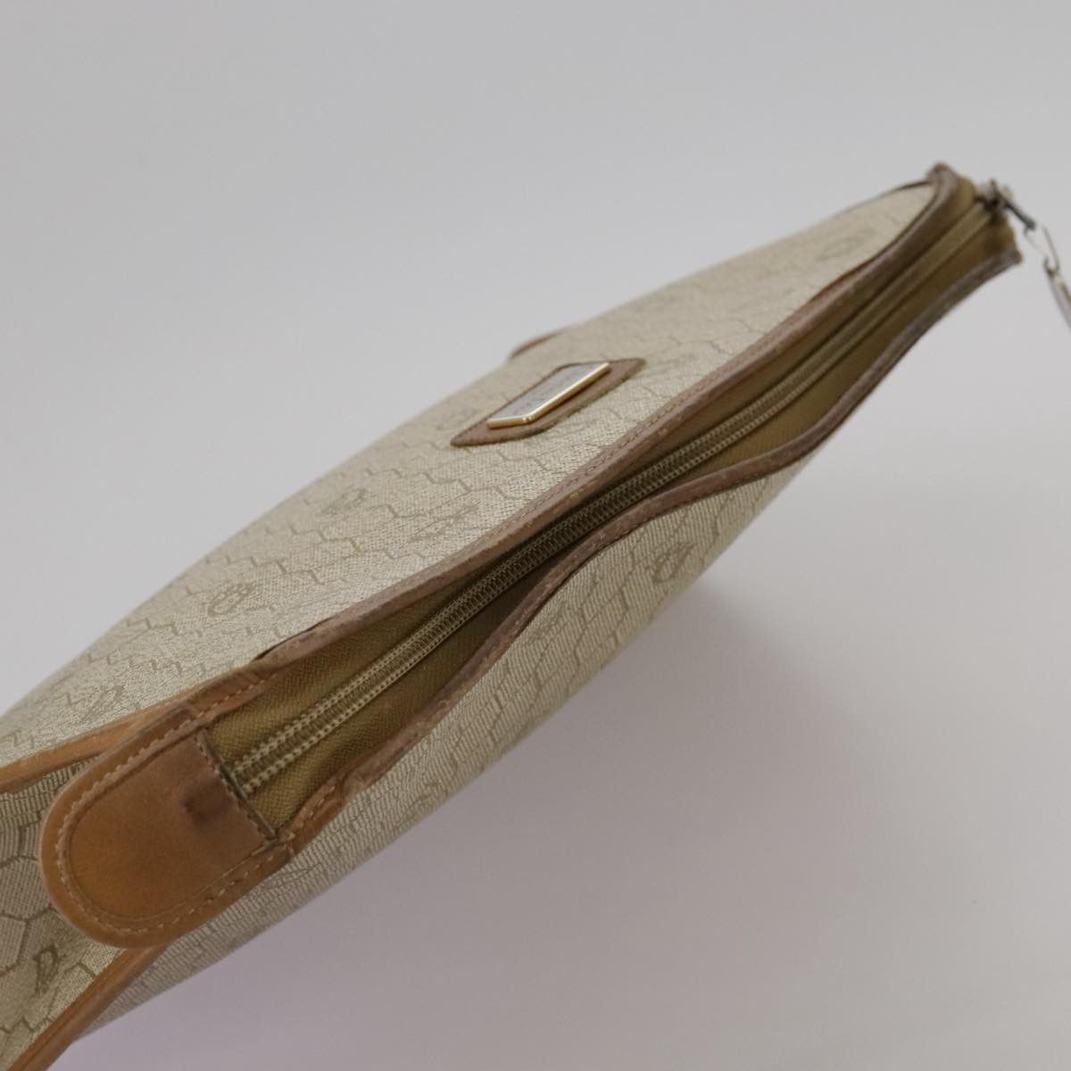 Dior Honeycomb Beige Canvas Clutch Bag (Pre-Owned) Size ONE SIZE - 9 Thumbnail