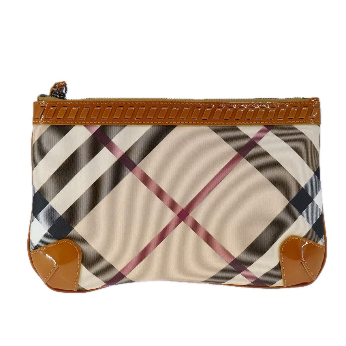 Burberry Nova Check Beige Canvas Clutch Bag (Pre-Owned) Size ONE SIZE - 13 Thumbnail