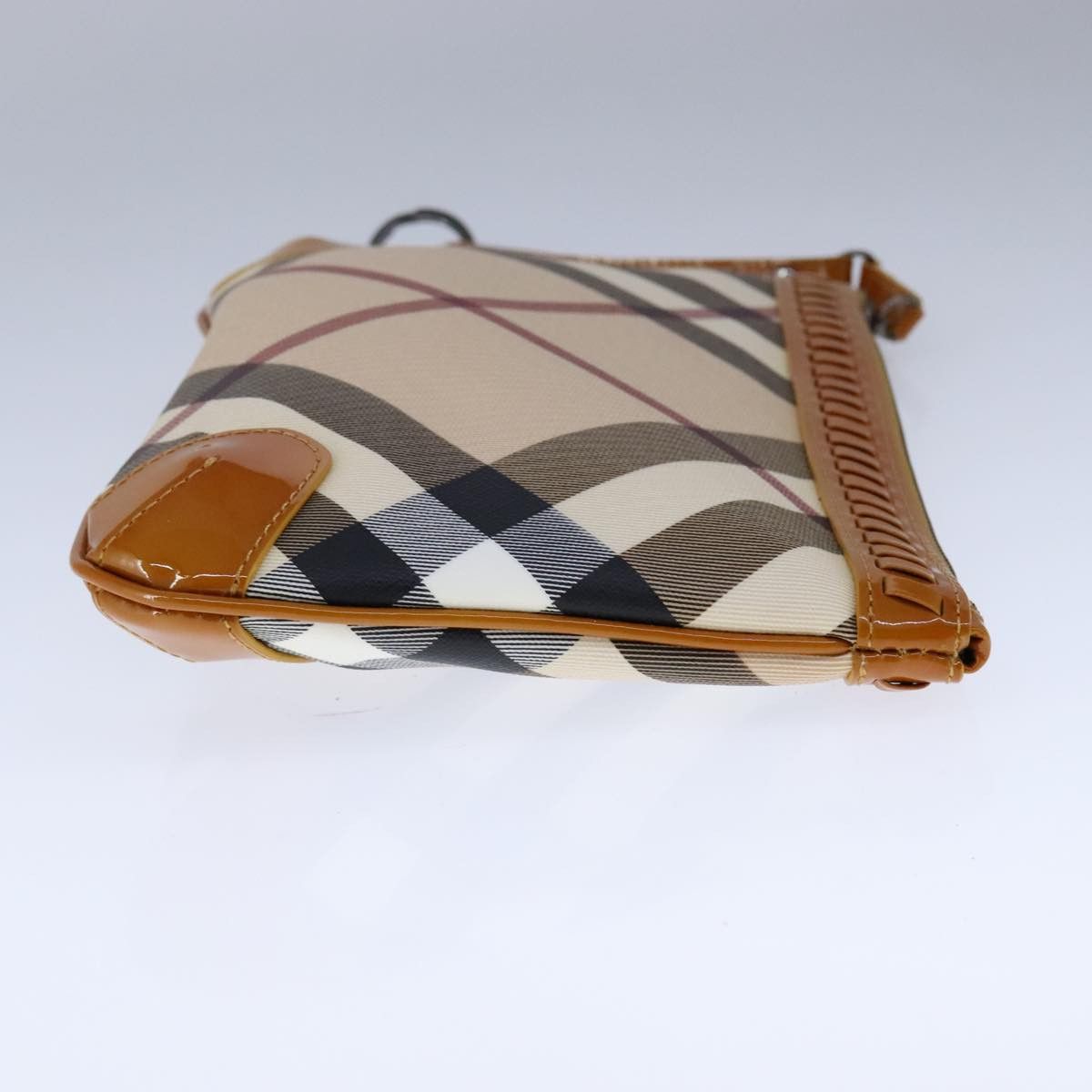 Burberry Nova Check Beige Canvas Clutch Bag (Pre-Owned) Size ONE SIZE - 4 Thumbnail