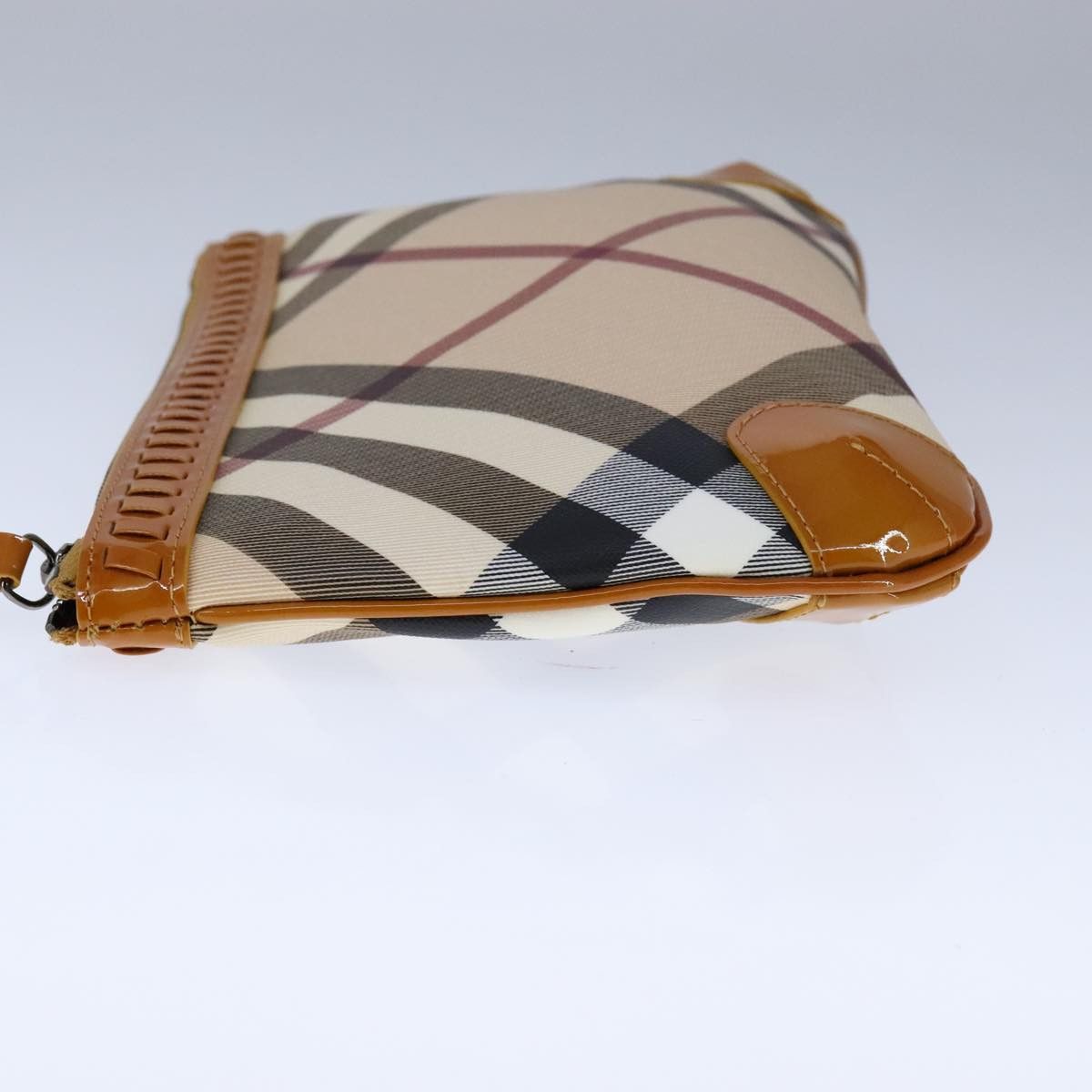 Burberry Nova Check Beige Canvas Clutch Bag (Pre-Owned) Size ONE SIZE - 3 Thumbnail