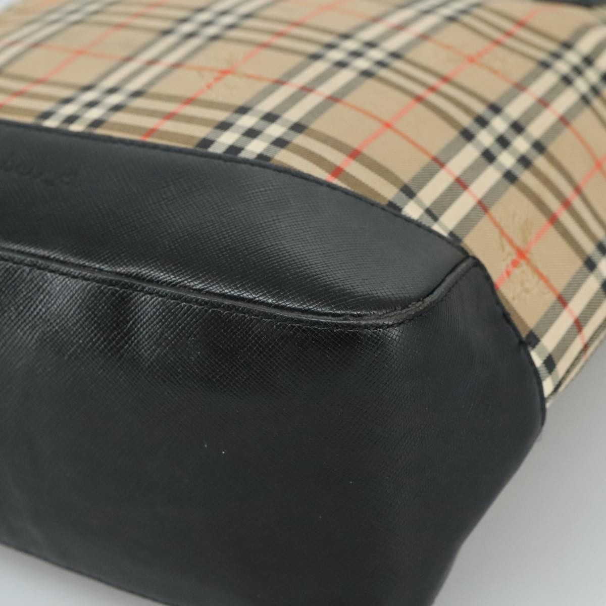 Burberry Nova Check Beige Canvas Tote Bag (Pre-Owned) Size ONE SIZE - 7 Thumbnail