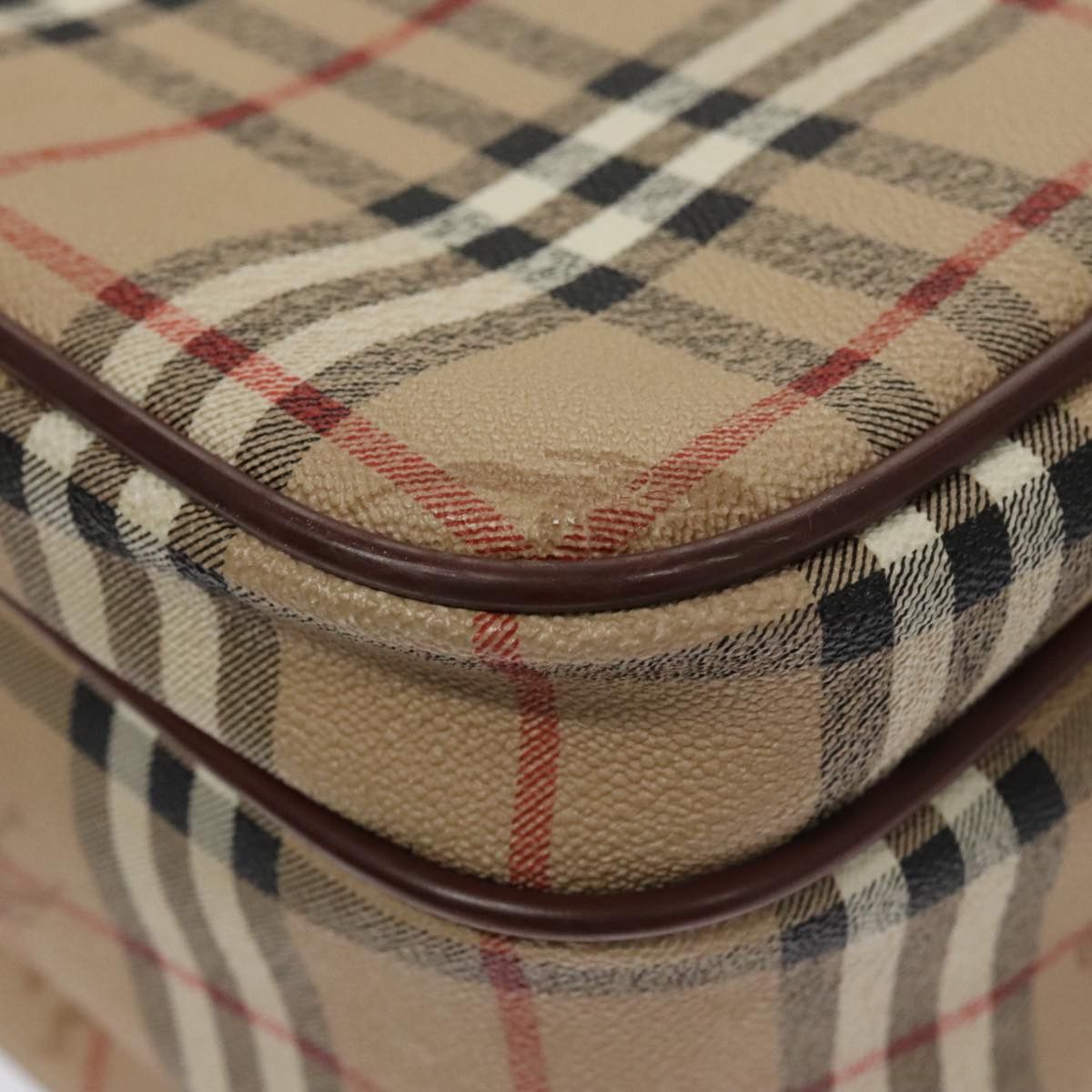 Burberry Nova Check Beige Canvas Shoulder Bag (Pre-Owned) Size ONE SIZE - 19 Thumbnail