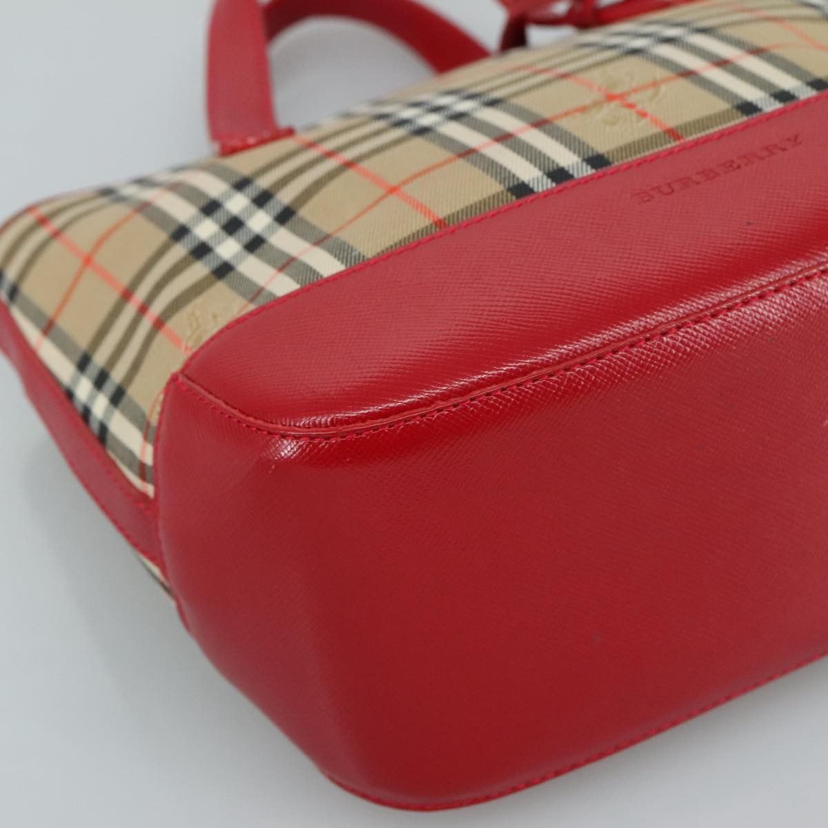 Burberry Nova Check Beige Canvas Handbag (Pre-Owned) Size ONE SIZE - 16 Thumbnail