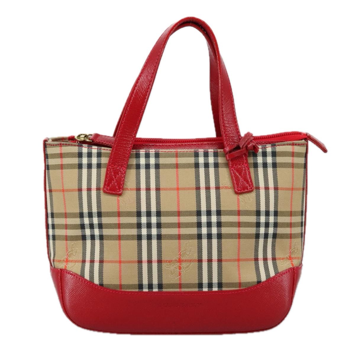 Burberry Nova Check Beige Canvas Handbag (Pre-Owned) Size ONE SIZE - 12 Thumbnail