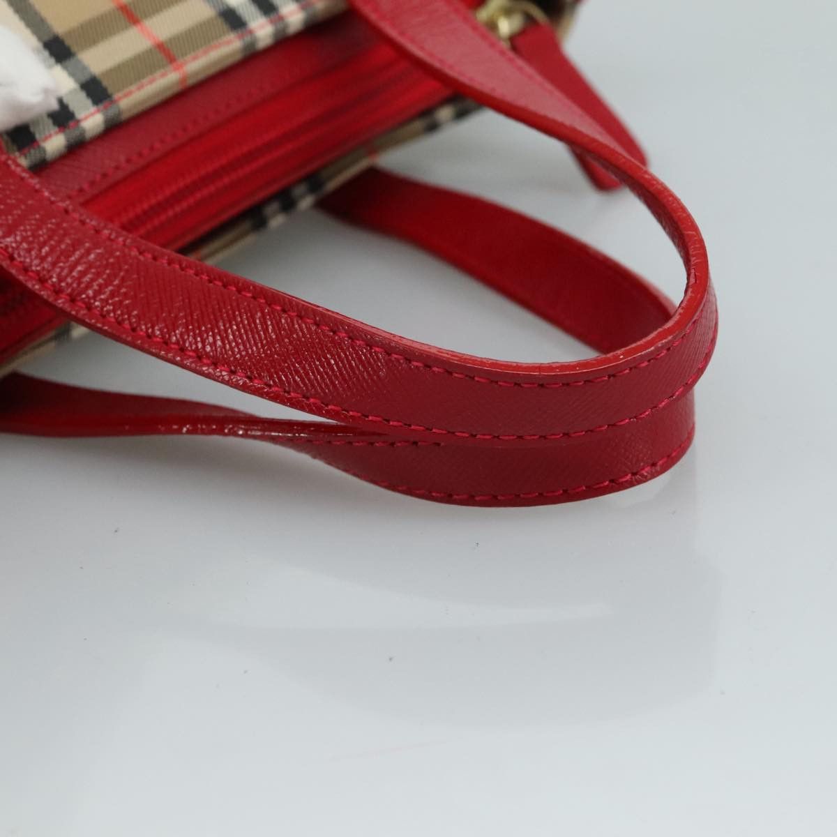 Burberry Nova Check Beige Canvas Handbag (Pre-Owned) Size ONE SIZE - 4 Thumbnail