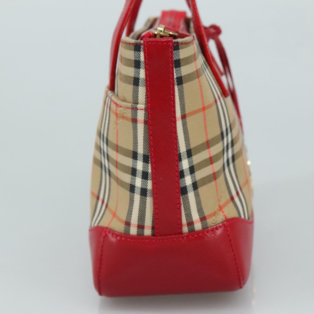 Burberry Nova Check Beige Canvas Handbag (Pre-Owned) Size ONE SIZE - 3 Thumbnail