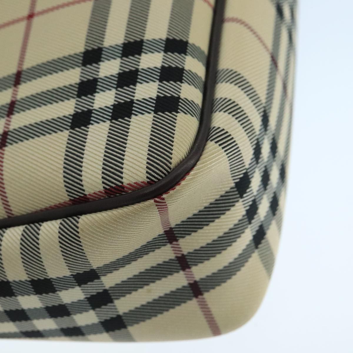 Burberry Nova Check Beige Canvas Shoulder Bag (Pre-Owned) Size ONE SIZE - 6 Thumbnail