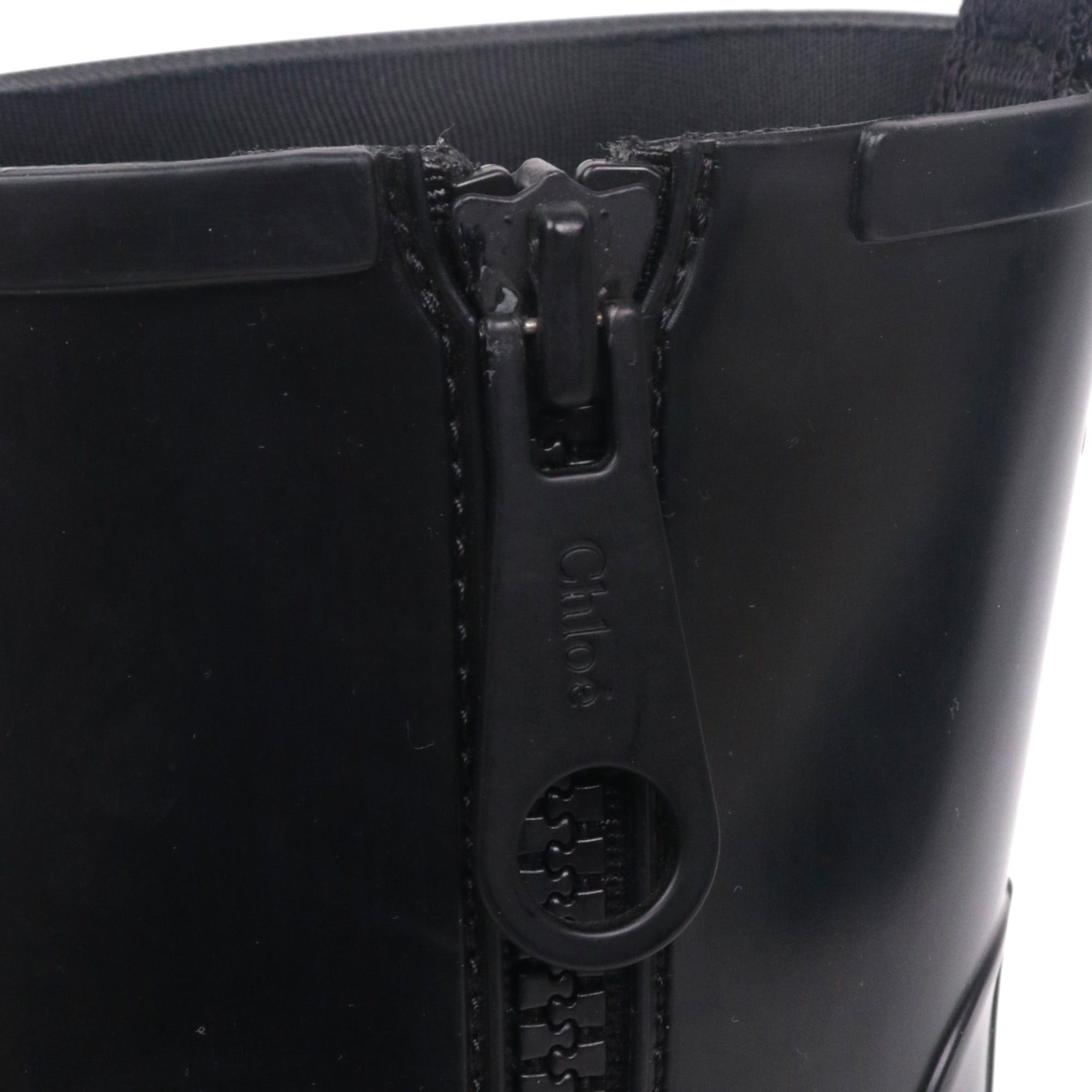 Chloe CHLOÉ - Betty Chloé ankle boots in black rubber (T39) Size US 8 / IT 38 - 4 Thumbnail