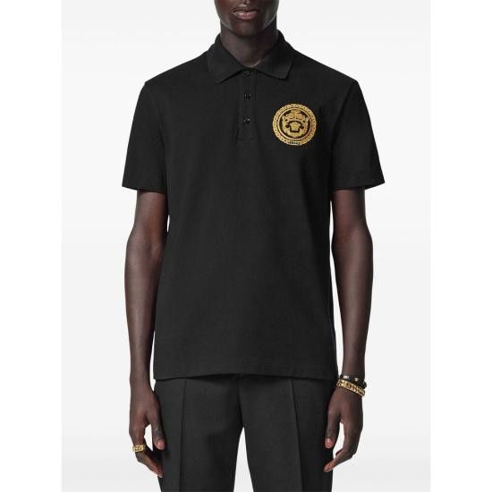 Versace VERSACE Men Polo Shirts 1A13413 1013906 1B000 BLACK Size US M / EU 48-50 / 2 - 4 Thumbnail