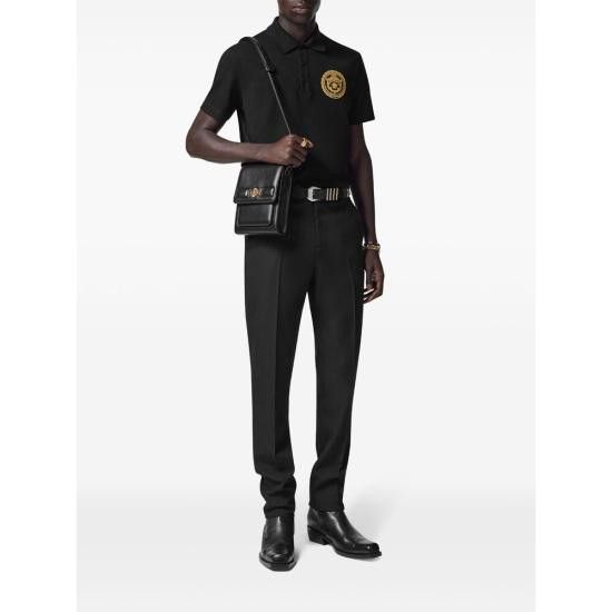 Versace VERSACE Men Polo Shirts 1A13413 1013906 1B000 BLACK Size US XXL / EU 58 / 5 - 3 Thumbnail