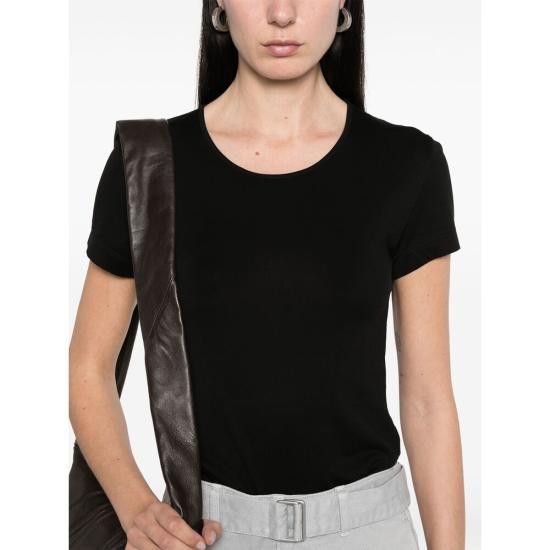Tシャツ・カットソー LEMAIRE Woman T-Shirt Black TO1352LJ1018 BK999 Lemaire Rib T-Shirt Black – Neighbour