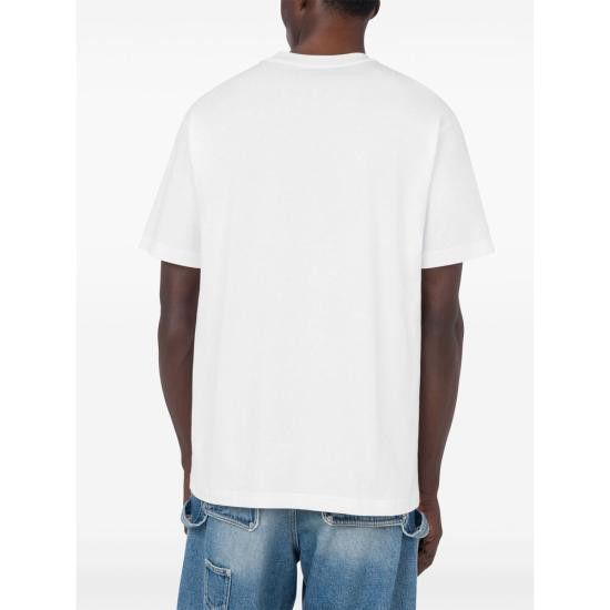 Moschino MOSCHINO Men T-Shirts 0241 A0713 1001 WHITE Size US XL / EU 56 / 4 - 3 Thumbnail